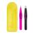 Revlon x Barbie Mini Tweezer Set Stainless Steel Hair Removal Makeup Tool includes Slant Tip & Pointed Tip Tweezers in Travel Case