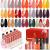Lavender Violets 25 Pcs UV Gel Nail Polish Pear White Spring Orange Diva Red Gold New Year Nail Art Blooming Gel Base Glossy n Matte Top Coat Dotting Drawing Nail Brush Soak Off Shellac Manicure C406 #1 Gifts for women