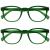 Opulize pop reading glasses 2 Pack Keck around matt frame spring hinges scratch-resistant green men women rr2-6 +2.50 smooth matt moss green +2.50 dioptries
