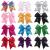 Oaoleer 12PCS 7" Large Glitter Cheer Hair Bows Ponytail Holder Elastic Band Handmade for Cheerleading Teen Girls College Sports (Sequin Mixed-color 12PCS)