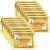 24K Gold Eye Mask Jiasoval 16 Pairs Under Eye Patches Skin Treatment Mask Crystal Collagen Under Eye Mask for Reducing Dark Circles Moisturizing Puffiness and Eye Bags Anti-Wrinkle Hydrating