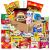 Journey of Asia Korean Snack Box 36 Count Care Package Individually Wrapped Essentials Packs of Candy, Snacks, Chips, Cookies, Treats for Friends, Family, Kids, Children, Teens, College Students, Adult, Senior, and Military by Seconde Nature