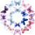 18 pieces butterfly hair clips glitter hair clip butterfly snap hair clips for youthful ladies hair accessories (color set 2)