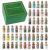 KHOCOEE 48pcs Different Crystals and Healing Stones, Gemstone and Crystals Bottles, Chakra Healing Crystals for Witchcraft, Great Choice for Gift, Collection and Home Decor