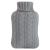 samply Hot Water Bottle with Knitted Cover 2L Hot Water Bag for Hot and Cold Compress Hand Feet Warmer Neck and Shoulder Pain relief Gray 2L Gray
