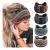 STGDAK Boho Headbands For Women Fashion Stretch Wide Hair Bands Knoted Turban Head Bands Yoga Running Sweatband Elastic Headband Stylish Wrap Headbands Hair Accessories for Teen Girls 4 Pack Style 10