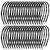 36 Pieces Hairband DIY Hair Headband Made of Plastic Black Hair Accessories with Teeth for Girls Ladies Plain Headbands