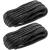 J-FM TWNTHSD Boat Dock Lines: 3/8" x 20' Double Braided Nylon Dock Line Marine-Grade Dock Lines for Boats Pre-Spliced with a 12" Loop Boat Lines Dock Rope Premium Marine Rope - Black 2 Pack 3/8" x 20' (2-Pack)