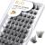 Cluster Lashes D Curl 12mm 72 Clusters B&Q Lash Clusters C D Curl Individual Cluster Lashes Mega Volume Eyelash Clusters DIY Lash Extensions Soft Fluffy Cluster Eyelash Extensions (B05 D-12mm) D-12 mm B 02