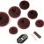 Hair Bun Maker Set 7 Pieces - Ring Style Donut Hair Bun Maker with 5 Elastic Hair Ties 20 Hair Pins for Chignon Hairstyles Hair Bun Shaper set for Kids Girls Women (Brown)