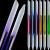 6 Pieces Glass Cuticle Pusher Glass Cuticle Stick Set Double Sided Crystal Glass Nail Files Manicure Pedicure Precision Filing Cuticle Remover (Pink, Blue, Purple, Orange, Yellow, Green) Yellow,orange,blue,green,pink,purple