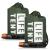Go Time Gear Life Tent Emergency Survival Shelter 2 Person Emergency Tent Use As Survival Tent Emergency Shelter Tube Tent Survival Tarp - Includes Survival Whistle & Paracord Green 2pack