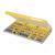 Plano Edge 3600 Terminal Tackle Storage, Gray and Yellow, Includes 10 Hook Retainers, Rustrictor Rust-Resistant Technology, Waterproof Premium Fishing Utility Box