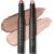 2 PCs cream eyeshadow stick bright eyeshadow pen crayon set matt and shimmering eyes make-up set long-lasting waterproof eyes shadow make-up tool (Straight-up classy (0810))