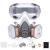 AirGearPro G-500 Reusable Respirator Mask with A1P2 Filters | Anti-Gas Anti-Dust | Gas Mask Ideal for Painting Woodworking Construction Sanding Spraying Chemicals DIY etc