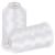 New brothread - 2 Huge Spools 5000M Each Polyester Embroidery Machine Thread 40WT for Commercial and Domestic Machines - White White-001