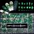 Yzzseven 12 Types of 600 Diamonds 2500 Flat Rhinestones Mix 20 Styles Flatback Rhinestone Crystals 3D Decorations Flat Back Stones Gems Set for for Nail Art DIY(Hole green)