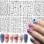 8 Sheets Letter Nail Art Sticker Heart Lips Nail Decals Self-Adhesive Design Stickers Letters Alphabet Hearts Lips Nail Stickers for Women Girls Valentines Day Nail Decoration DIY Manicure Tips K1