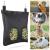 Geegoods Rabbit Hay Feeder Bag Guinea Pig Hay Feeder Storage Hanging Feeding Hay for Small Animals 600D Oxford Cloth Fabric Black