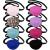 16 Pieces Eye Patch Silk Eye Patch Adjustable Eye Patch Single Left Eye Mask Various Color Elastic Medical Eye Patch Soft Eye Patch for Adult and Junior Kid (Mixed Colors)