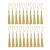 Tupalizy Mini Silky Handmade Soft Flossy Bookmark Tassels with Cord Loop for Keychain Earring Jewelry Making, Souvenir, Graduation, Clothing Sewing, Gift Tag DIY Craft Projects, 20PCS (Light Gold)