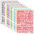 1512 Alphabet Stickers 12 Sheets Alphabet Stickers Vinyl Self-Adhesive Number Alphabet Vinyl Stickers  Mailbox Numbers Labels DIY Crafts Art Making  Decals for Sign Notebook  Classroom Decor  Door A4