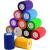 Inksafe Assorted Colours Self Adherent Cohesive Bandages 7.5cm x 4.5m Box of 12 - Uses Include Vet Wrap Tape for Human Wrist and Ankle Sprains and Sports Injuries