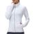 Women's UPF 50+ UV Sun Protection Clothing Long Sleeve Athletic Hiking Shirts Lightweight SPF Zip Up Outdoor Jacket White Medium