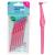 Tepe Angled 0.4mm Pink Interdental Brushes - Pack of 6 Pink 6 count (Pack of 1)