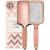 Paddle Hair Brush for Detangling Blowdrying and Straightening - Large Hair Brush for Women and Kids with All Hair Types - Lily England Gel Handle Hairbrush: The Ideal Paddle Brush For You (Rose Gold)