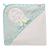 Fehn bathing towel baby octopus - bath towel children poncho made of cotton - towel with a sweet octopus - baby bath towel with hood for babies and toddlers from 0+ months - hooded towel 80 x 80 cm