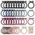 S-mechanic 40 pieces of stylish braided hair tie super-elastic original hair gum hair accessories for thick hair of women and girls 7 colors 1 piece (1 Pack) 7 colors