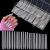 LIONVISON 3XL Clear Full Cover Nail Tips for Acrylic Nails Professional  240PCS Extra Long Tapered Square  12 Sizes Straight Press On Gel Nail Tips for Nail Salons Home DIY Square nail tips-240pcs