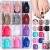 Press on Toe Nails  FANDAMEI 12 Colors 288PCS Press on Toenails Short Square  4 Glitter Press on Toenails Full Cover  6 Glossy False Toenails for Feet  2 Press on Toenails French Tip for Summer Nail Pattern A