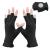 MIG4U Fingerless Moisturizing Beauty Gloves Half Finger Touchscreen Glove for SPA, Eczema, Dry Hands, Cosmetic Treatment, Summer Sun UV Protection Black 3pairs S/M S/M - 3 Pairs