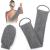 Back scrubber for shower bamboo fiber peeling scrubber sponge goldoars bamboo fiber back brush massage shoe with back 2 pieces (gray)