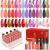 Lavender Violets 25 Pcs Gel Nail Polish Spreading Effect Blooming Gel Base Coat Glossy n Matte Top Coat Dotting Drawing Nail Brush Sparkling Fairy Shimmer Spring Soak Off UV LED Blossom Varnish C405
