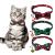 YUJUN 3Pack Christmas Cat Collars Breakaway with Bow tie and Bell Christmas Adjustable Plaid Snowflake Collar Buckle Safety for Puppy Kittens