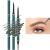 Eyebrow Pencil 3 PCS Waterproof Professional Makeup Micro Brow Pencil Brow Kit with Eyebrow Brush and Razor Ultra-Fine Mechanical Pencil Dark brown