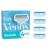 Gillette Venus smooth razor blades for razors women 4 replacement blades for women's razors with trimmings surrounded by protective cushions surrounded by protective cushions that adapt to the body contour