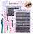 Pawotence Cluster Lashes Kit Individual Eyelashes 280pcs Eyelash Extension Kit Lashes Individual Cluster 9-16mm Lash Extension Kit with Lash Bond and Seal Remover Tweezers for Self Use (40D-KIT) 40D KIT all prestige