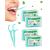 Dental floss sticks mint netonda 200 pieces tooth cleaning spaces faces mint dental tooth flap with toothpick taste mint tooth sticks toothed sticks