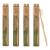 Brush with Bamboo Toothbrush with Plant-Based Bristles - 4 Pack Adult