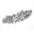 8 cm Vintage/Antique Style Crystal/Diamante Flower Design Hair Barrette/Hair Clip/Hair Slide Silver 1 Count (Pack of 1)