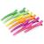 Aimike 12 hair clips hair clips for style and cutting compartment clamps hairdresser hair clips women no trace hair clip with silicone tape hair clamps hairdressing requirement for thick & thin hair-neon 12 neon