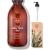 Bionoble Organic Aloe Vera Gel 200ml - Made with 100% Pure Fresh Aloe Pulp and Organic Lavender - Xanthan Free - Face Eye Contour Body Hair - Glass Bottle + Pump GEL 200 ml (Pack of 1)