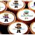 24 Black History Month Characters edible Cupcake Cake Toppers Wafer Rice Paper precut decoration