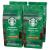 STARBUCKS Pike Place Roast Medium Roast Whole Coffee Beans 450g (Pack of 4) Pike Place Unflavoured 1.8 kg (Pack of 1)