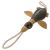 Schn ffelfreunde dog toy - toy duck Donna - cuddly toy with rope - toy for dogs made of leather Green Donna