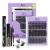 Lash Extension Set 156 PCs eyelash Extensions Set B & Q eyelash extension set Singing Mascara brush lash adhesive remote eyelashes Applicators for DIY Wimper Extensions (dolphinus kit) 1 piece (1 Pack) 156PCS-D-D -SUNSKIT